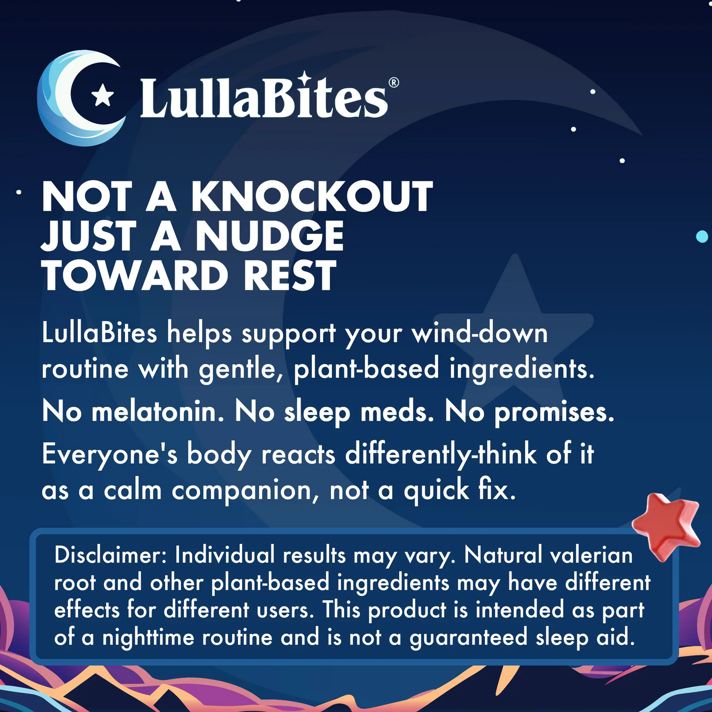 LullaBites Melatonin‑Free Sleep Gummies