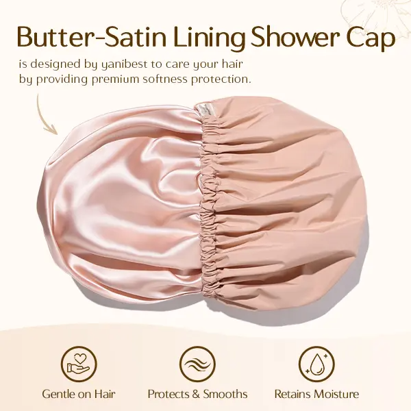 Satin Lined Shower Cap