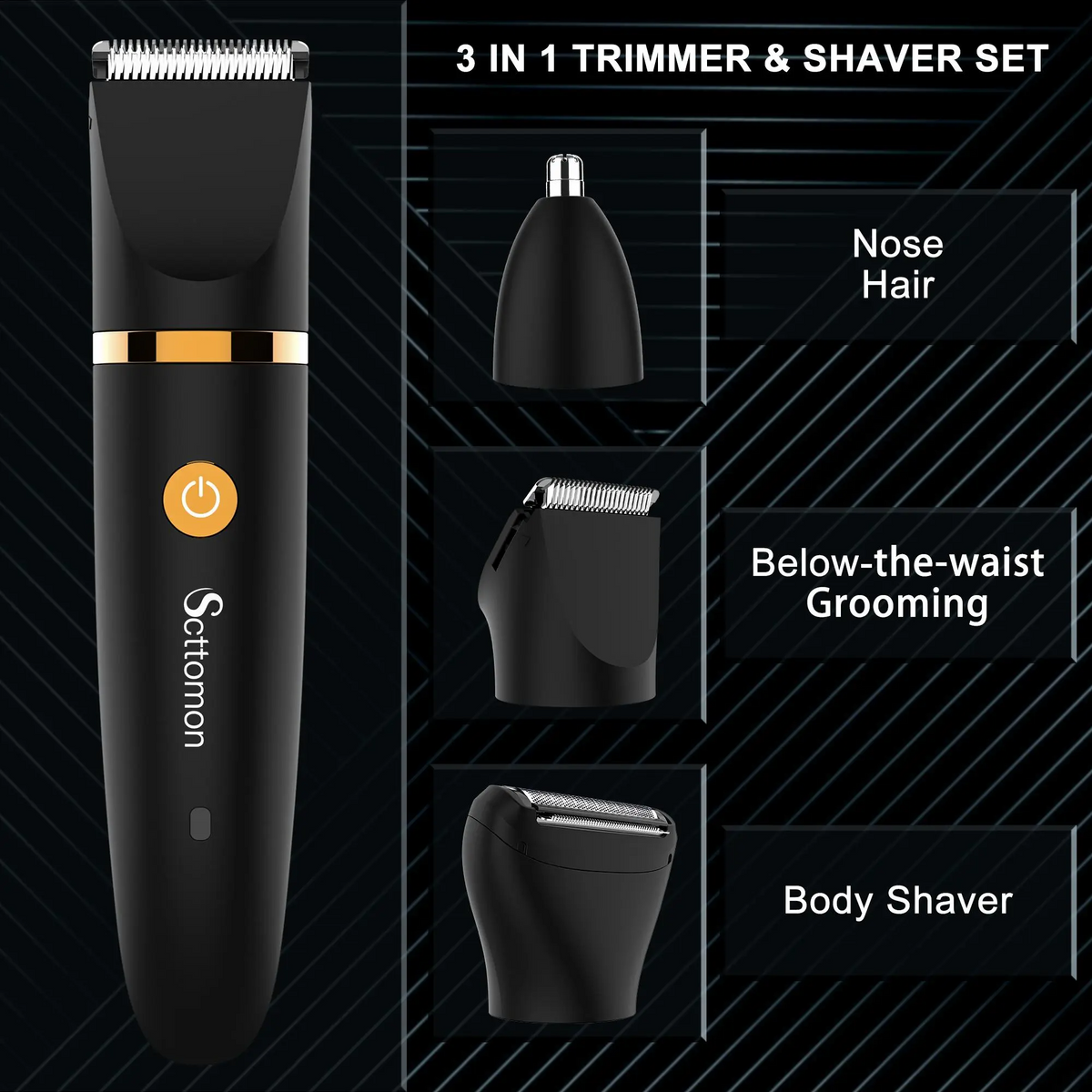 Washable Men Hair Trimmer