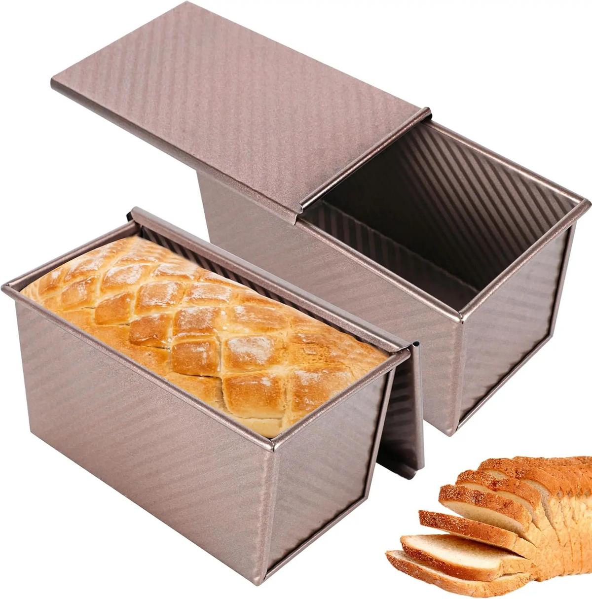2Pcs Bread Pans For Home Bakers