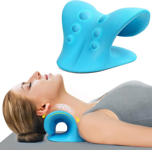Blue Neck Traction Pillow