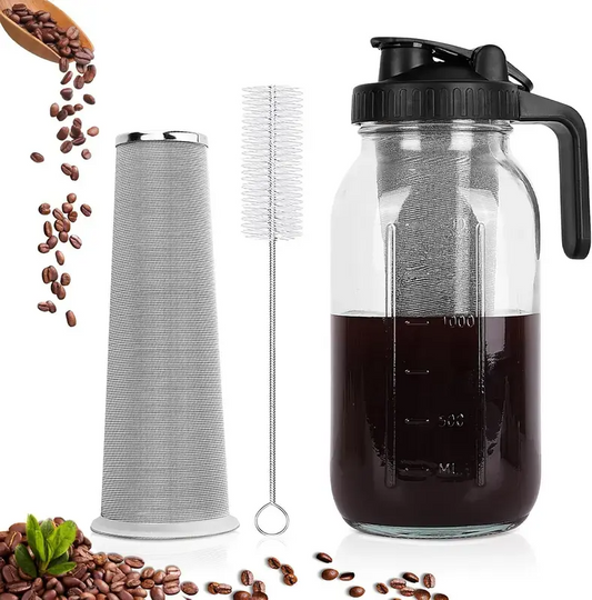 64oz Cold Brew Mason Jar Coffee Maker