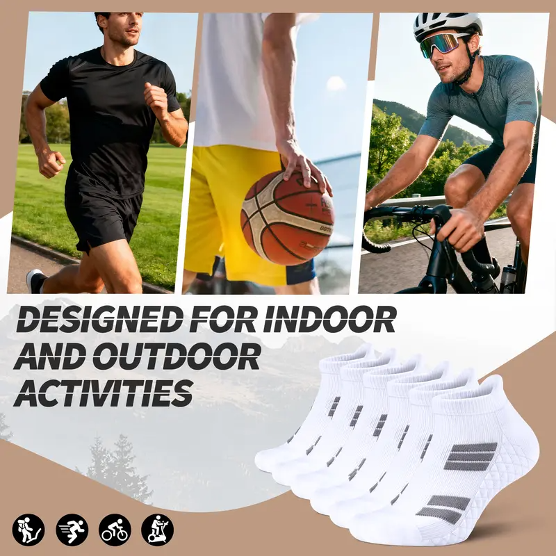No Show Athletic Socks 6Pk