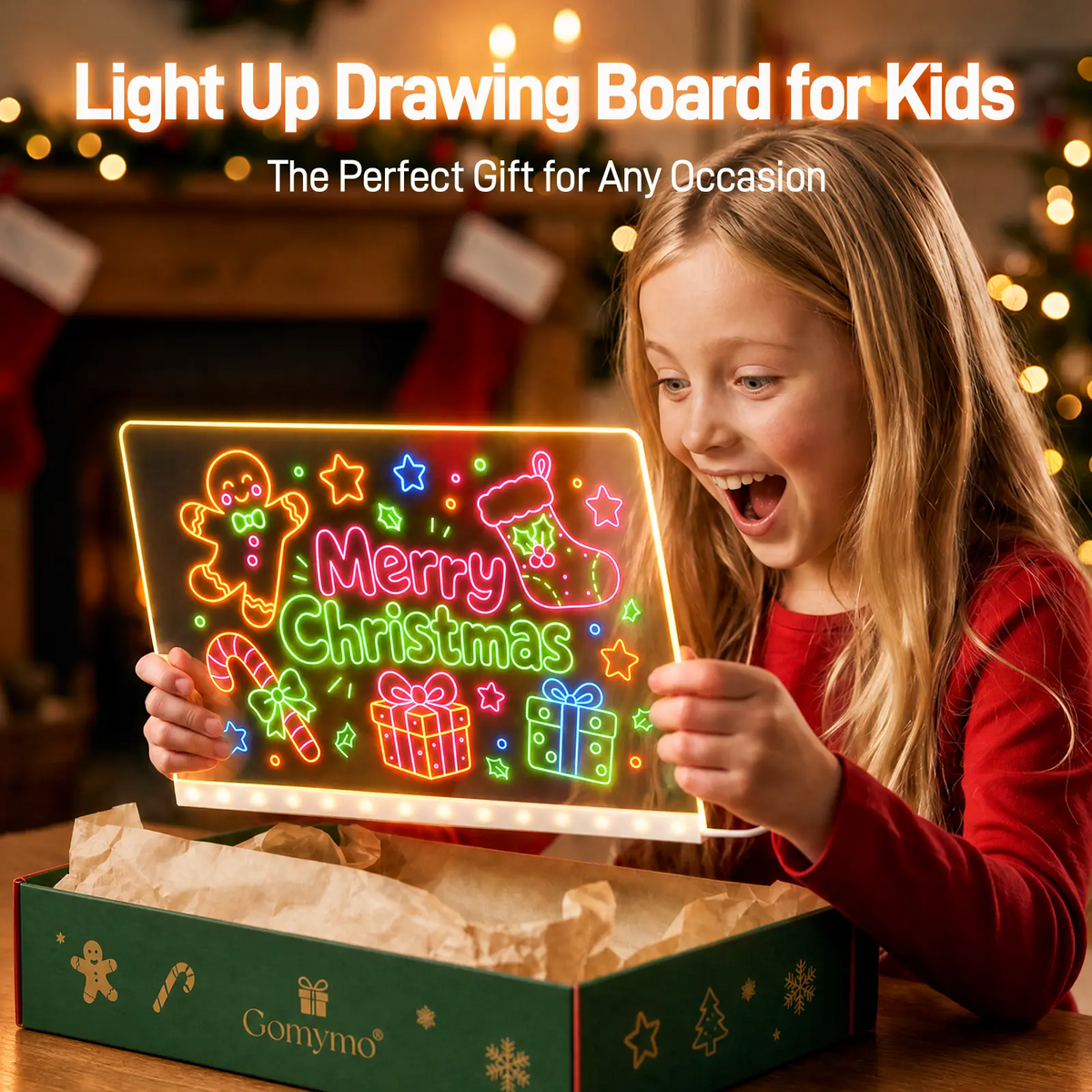 GOMYMO LED Kids Drawing Board