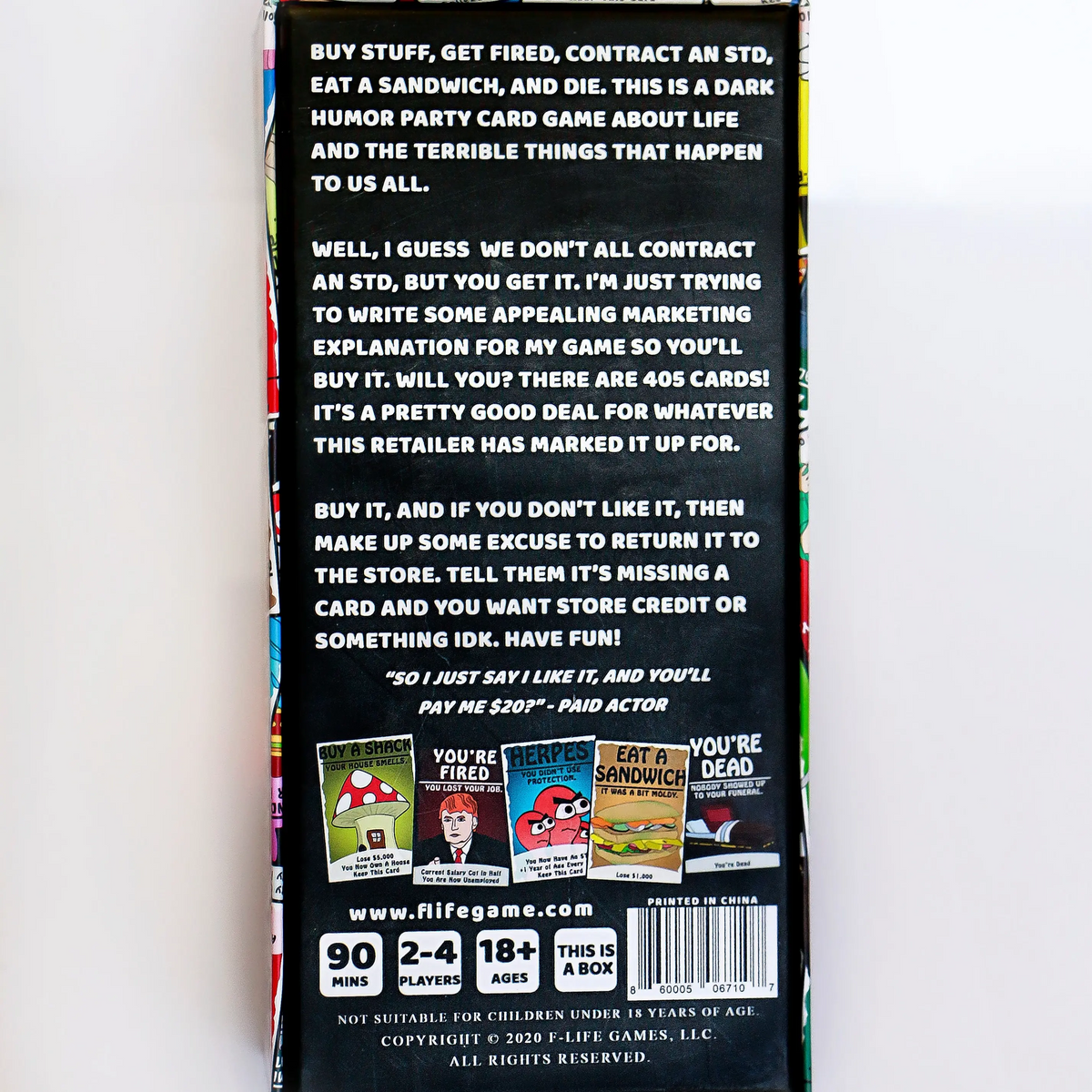Dark Humor Adult Life Game