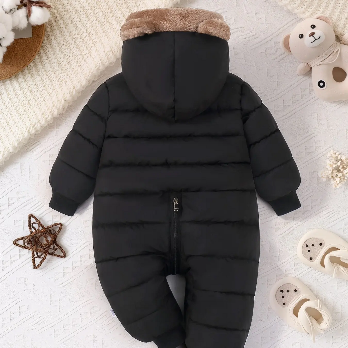 Cute Bear Thickened Baby Winter Snowsuit