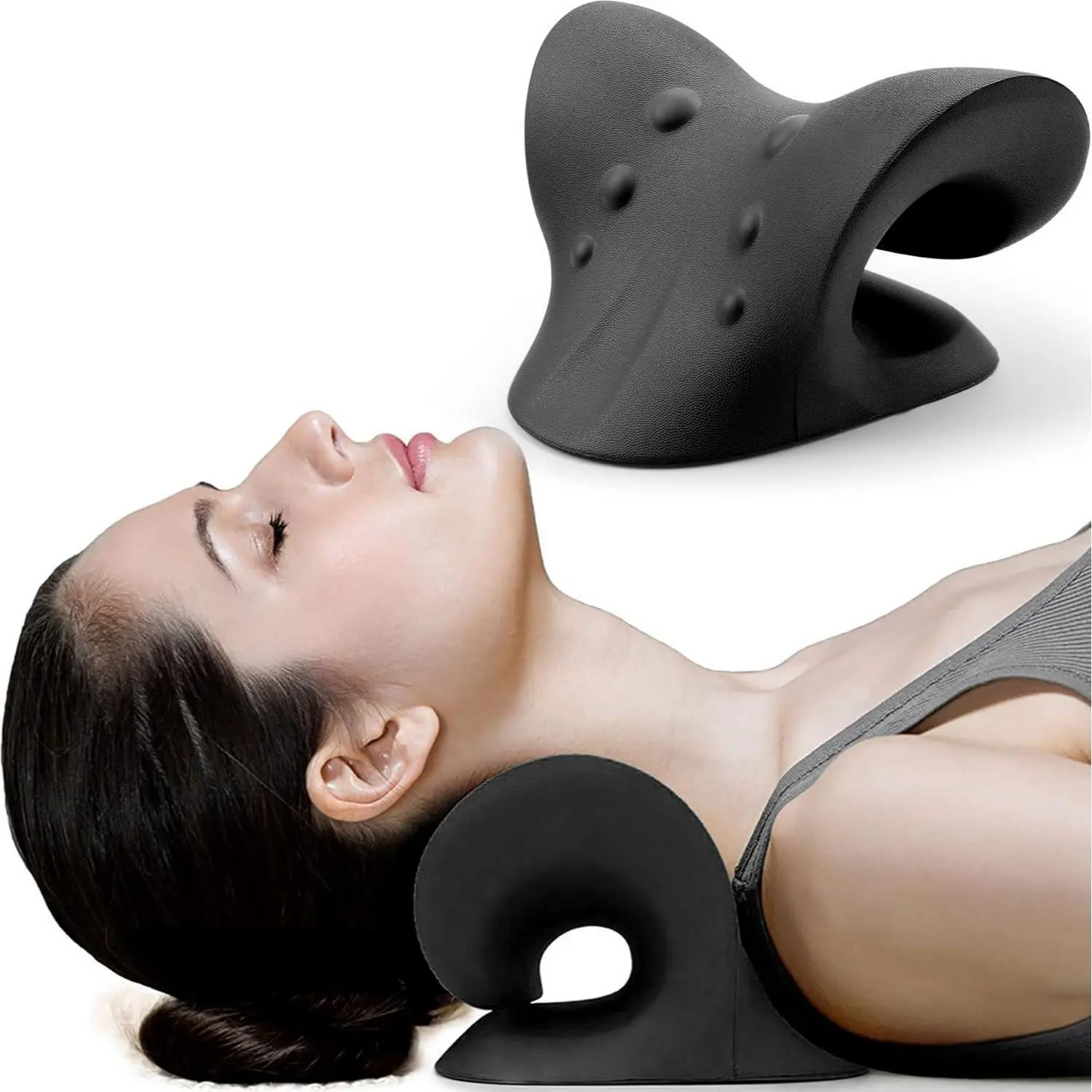 Blue Neck Traction Pillow