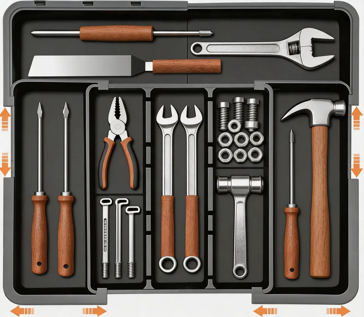 SUHOPE Expandable Kitchen Drawer Organizer Tray