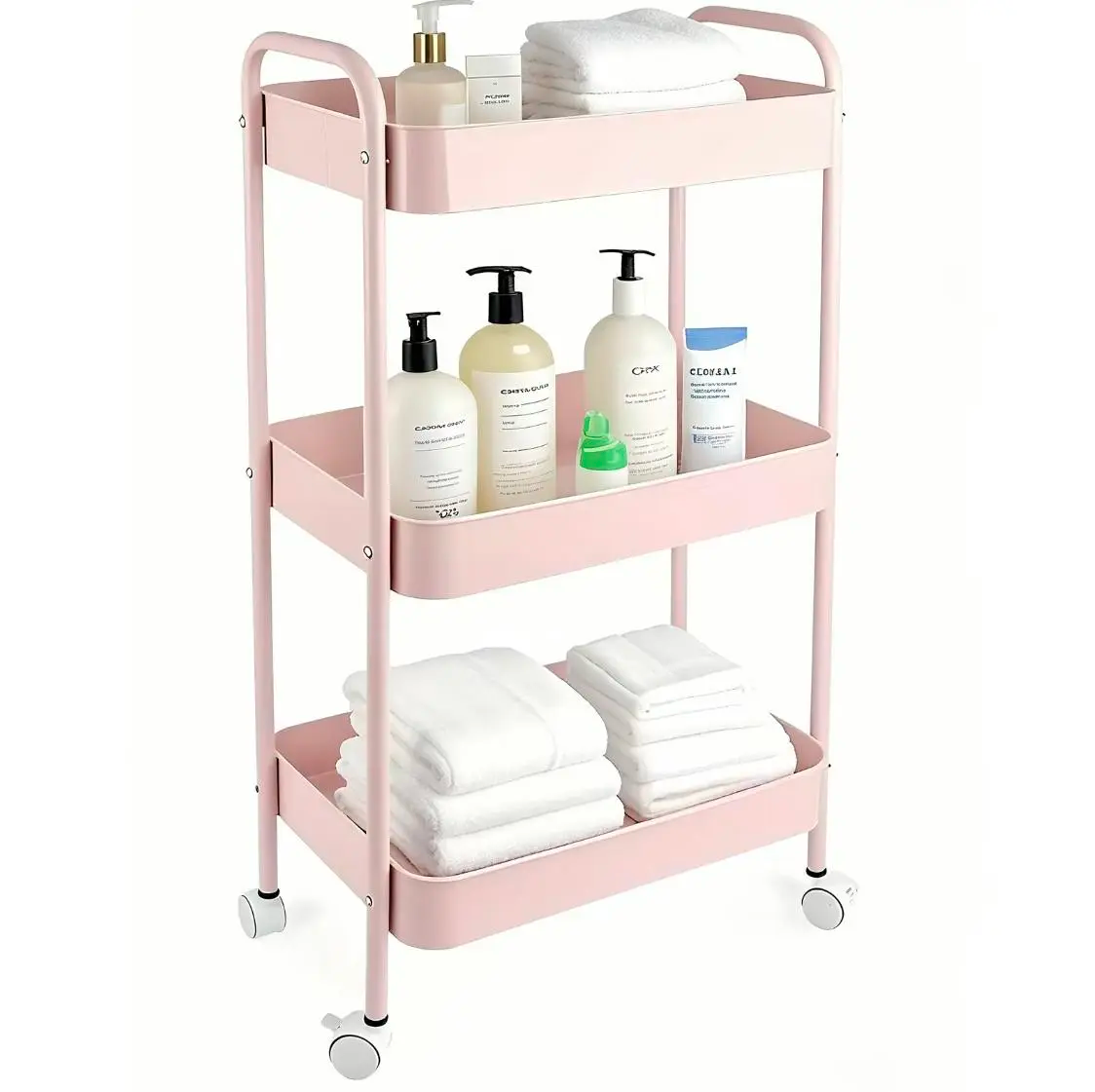 Rolling Three-Tier Heavy Duty Storage Cart