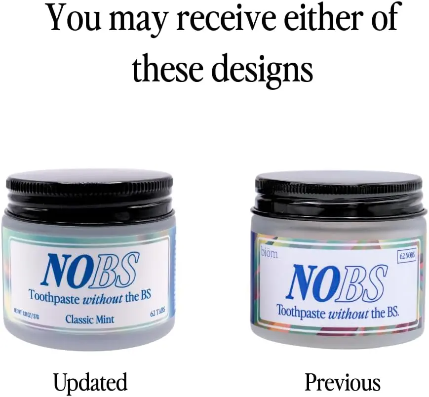 NOBS Fluoride‑Free Toothpaste Tablets