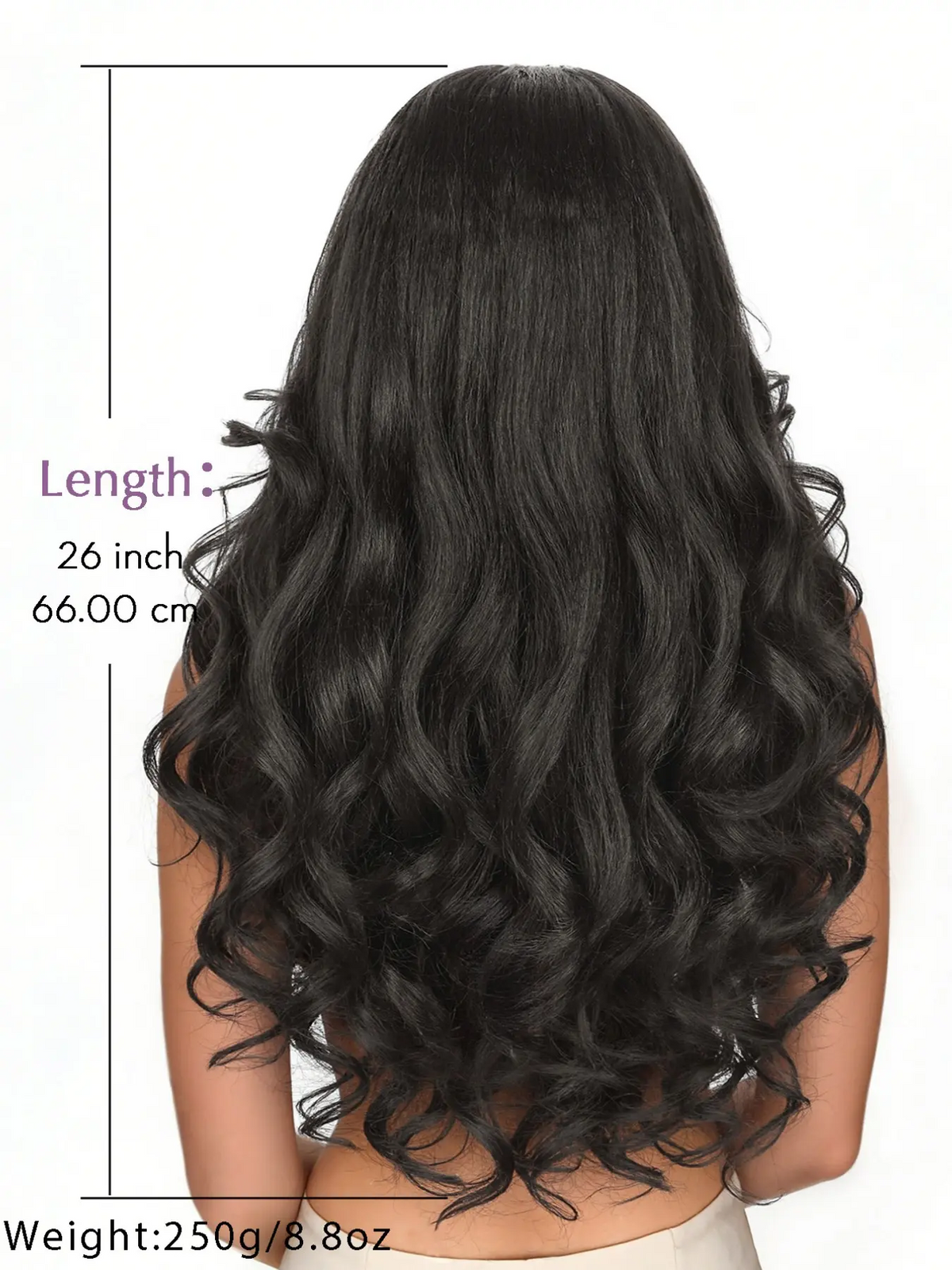 Natural Yaki Curly V Wig