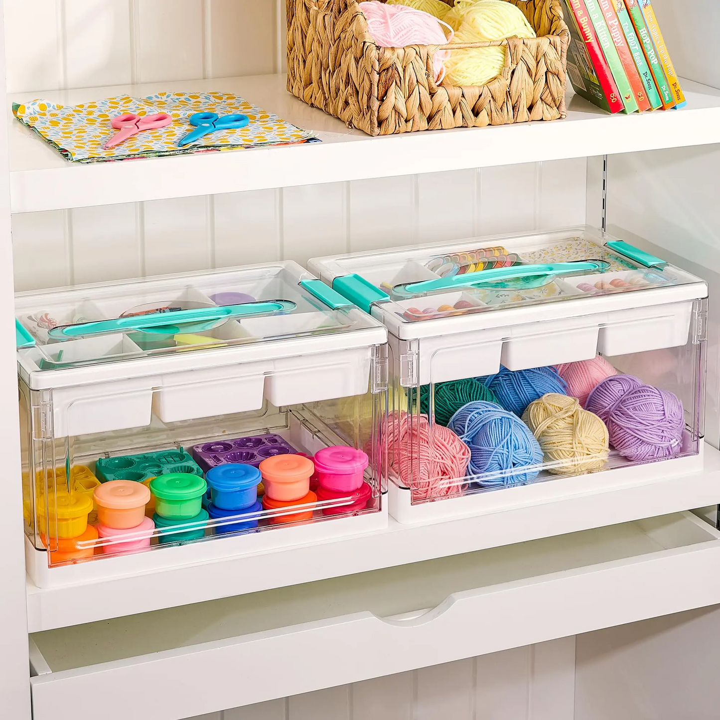 Vtopmart Clear Craft Storage Bin Dividers