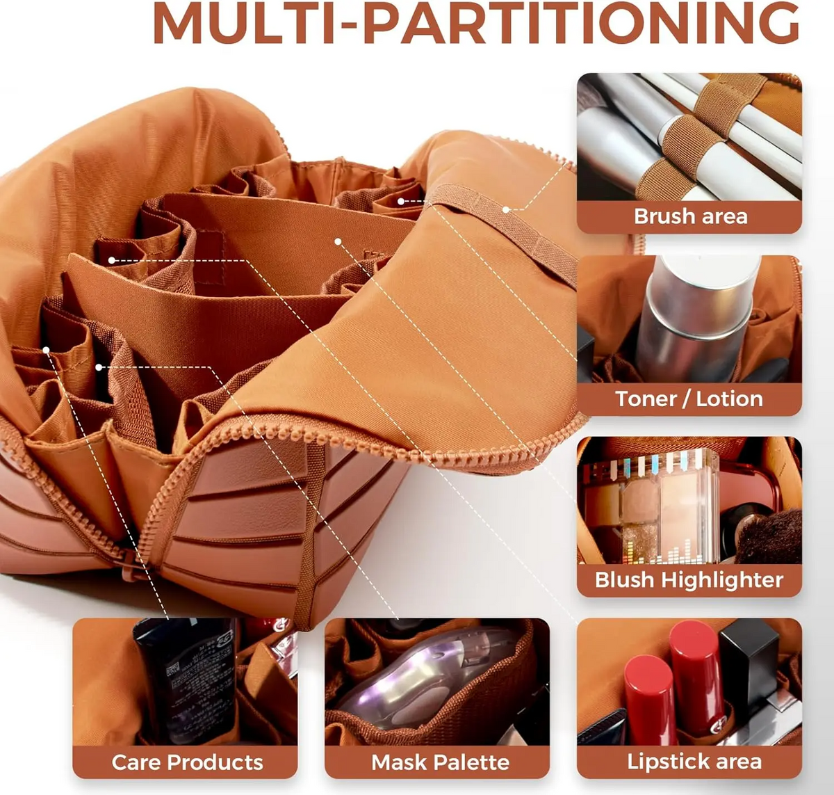Foldable Waterproof Travel Makeup Bag