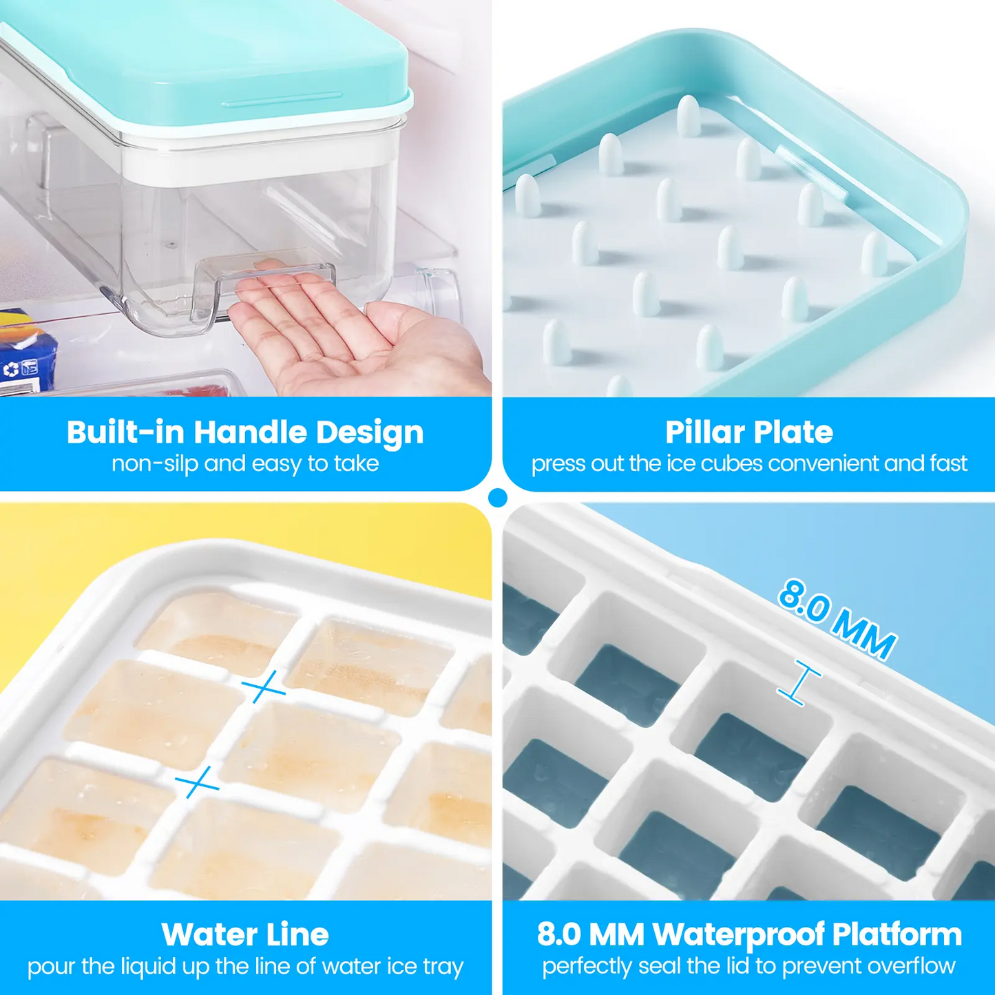 Large Capacity Ice Tray Kit