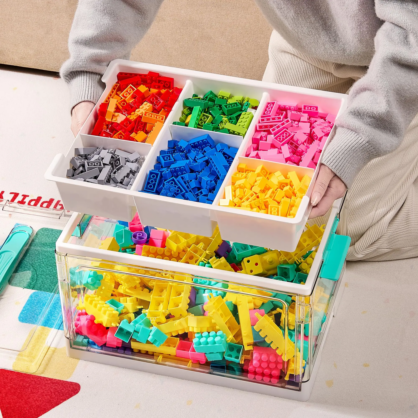 Vtopmart Clear Craft Storage Bin Dividers