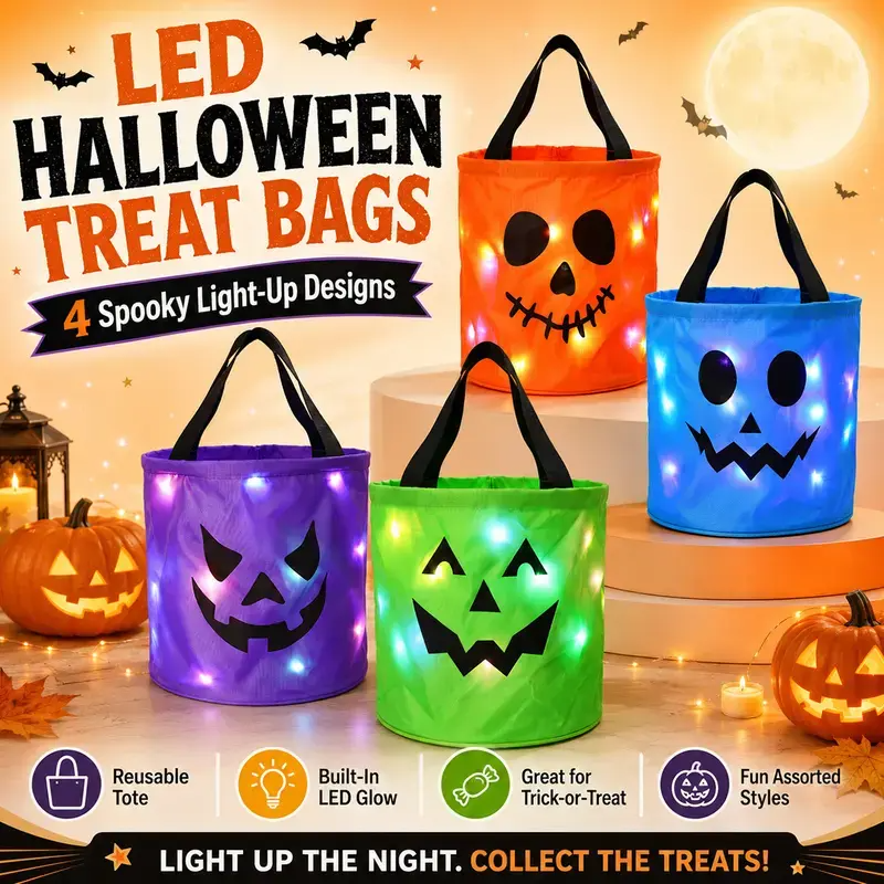 LED Pumpkin Trick Or Treat Kit
