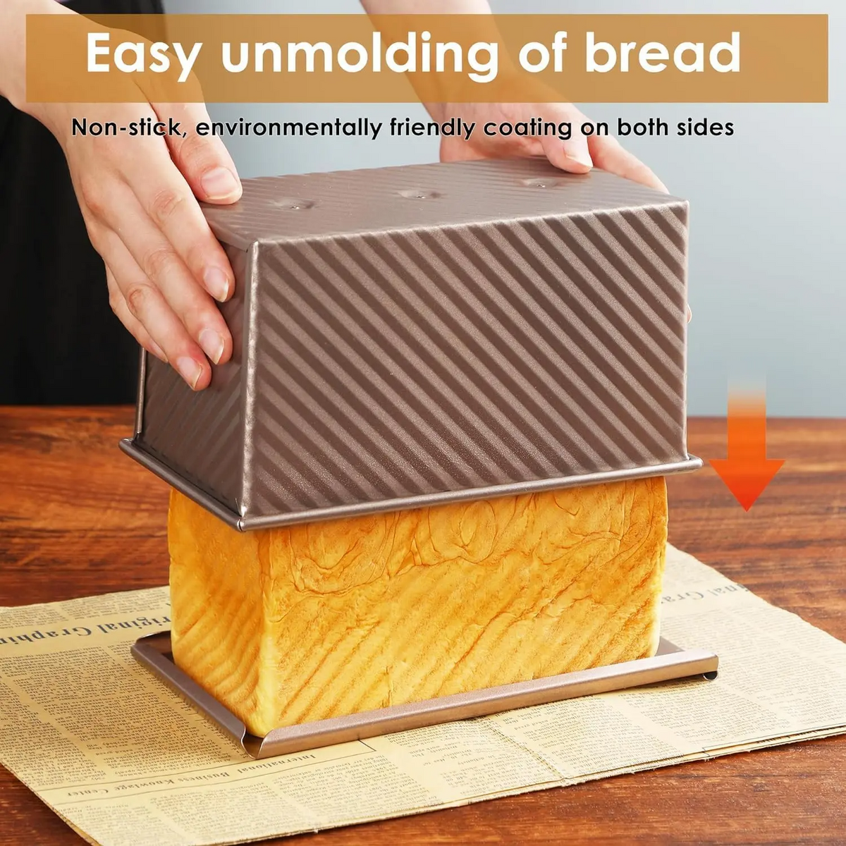 2Pcs Bread Pans For Home Bakers