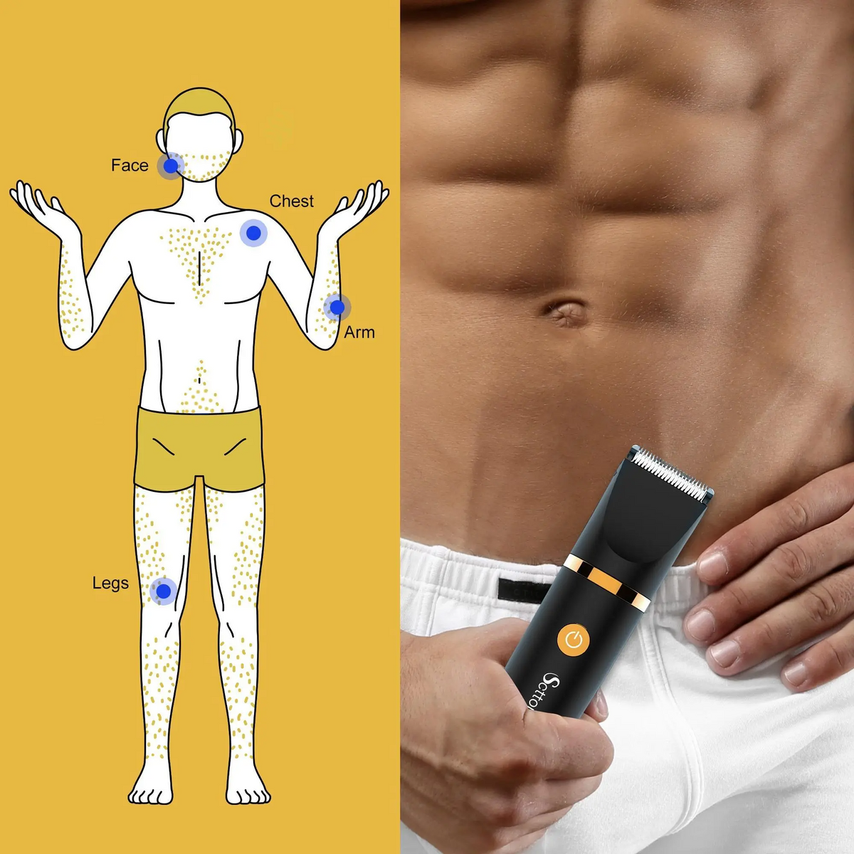 Washable Men Hair Trimmer