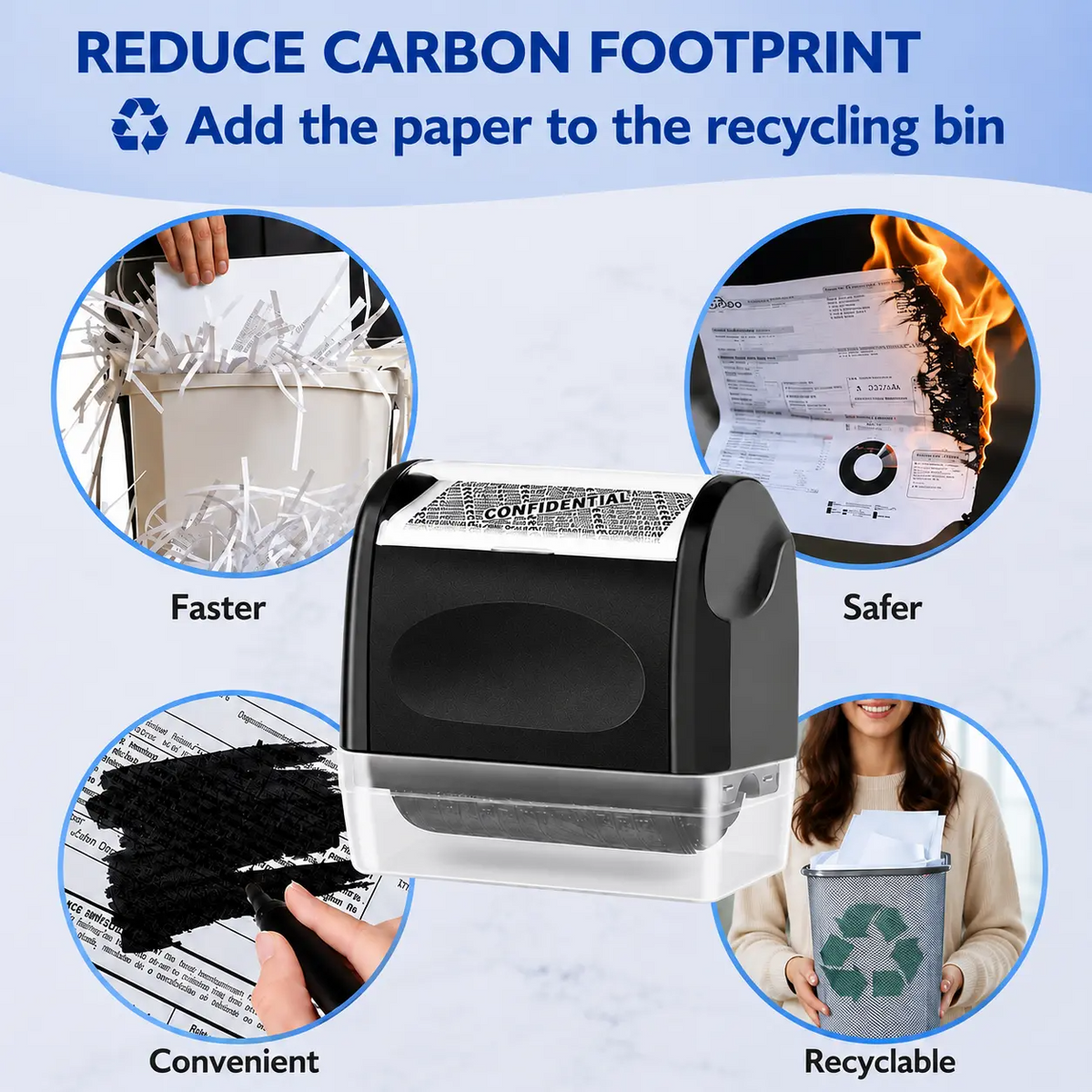 Self-Inking Privacy Data Mask Stamp