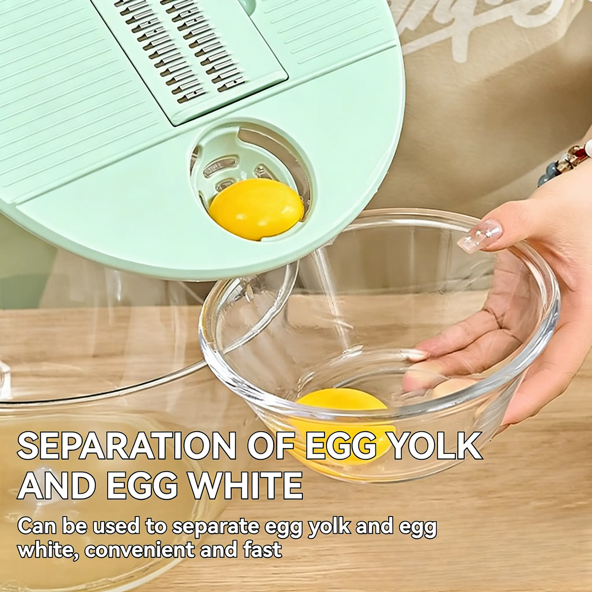 UFORU 3-in-1 Rotating Salad Spinner Set