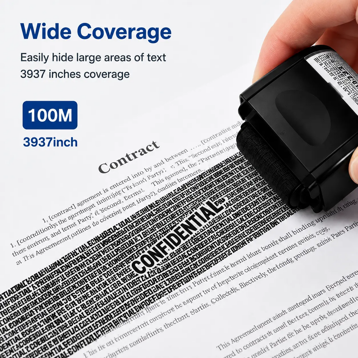 Self-Inking Privacy Data Mask Stamp