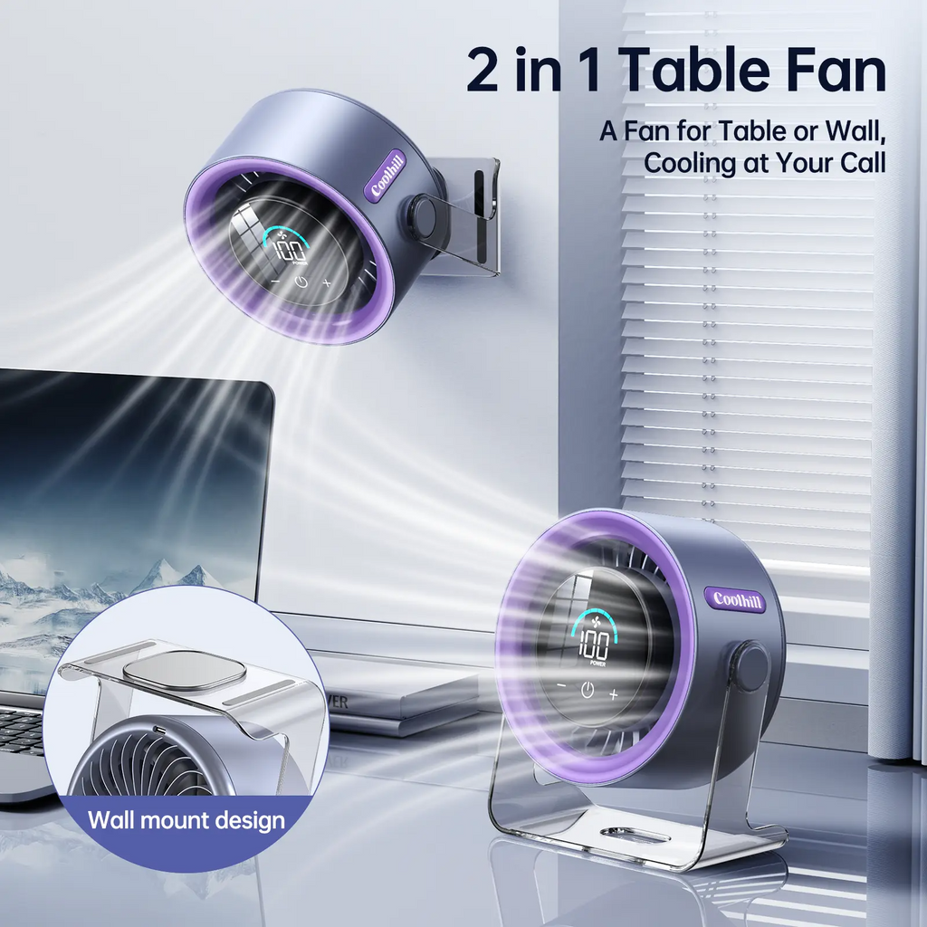 Portable Rechargeable Desk Fan