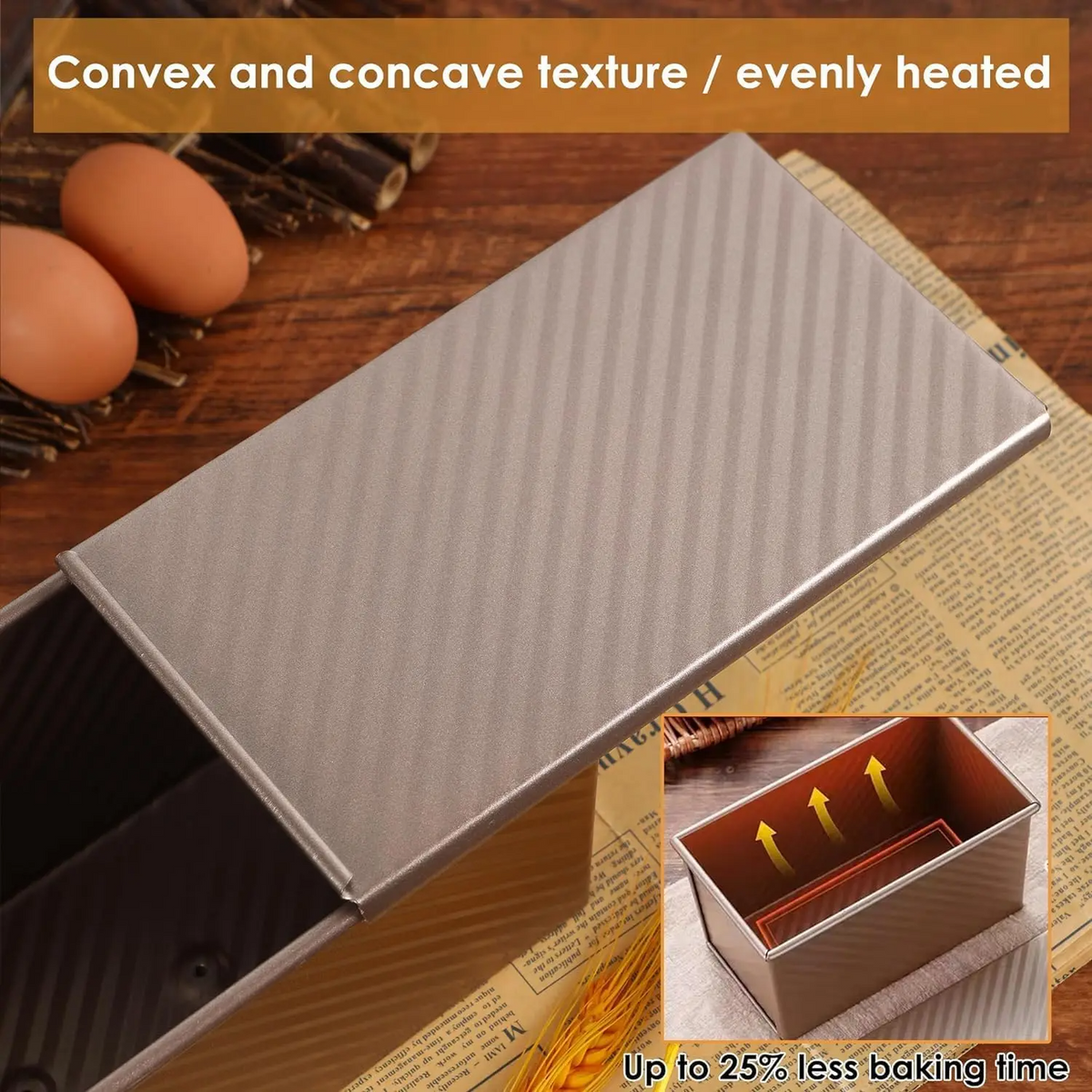 2Pcs Bread Pans For Home Bakers
