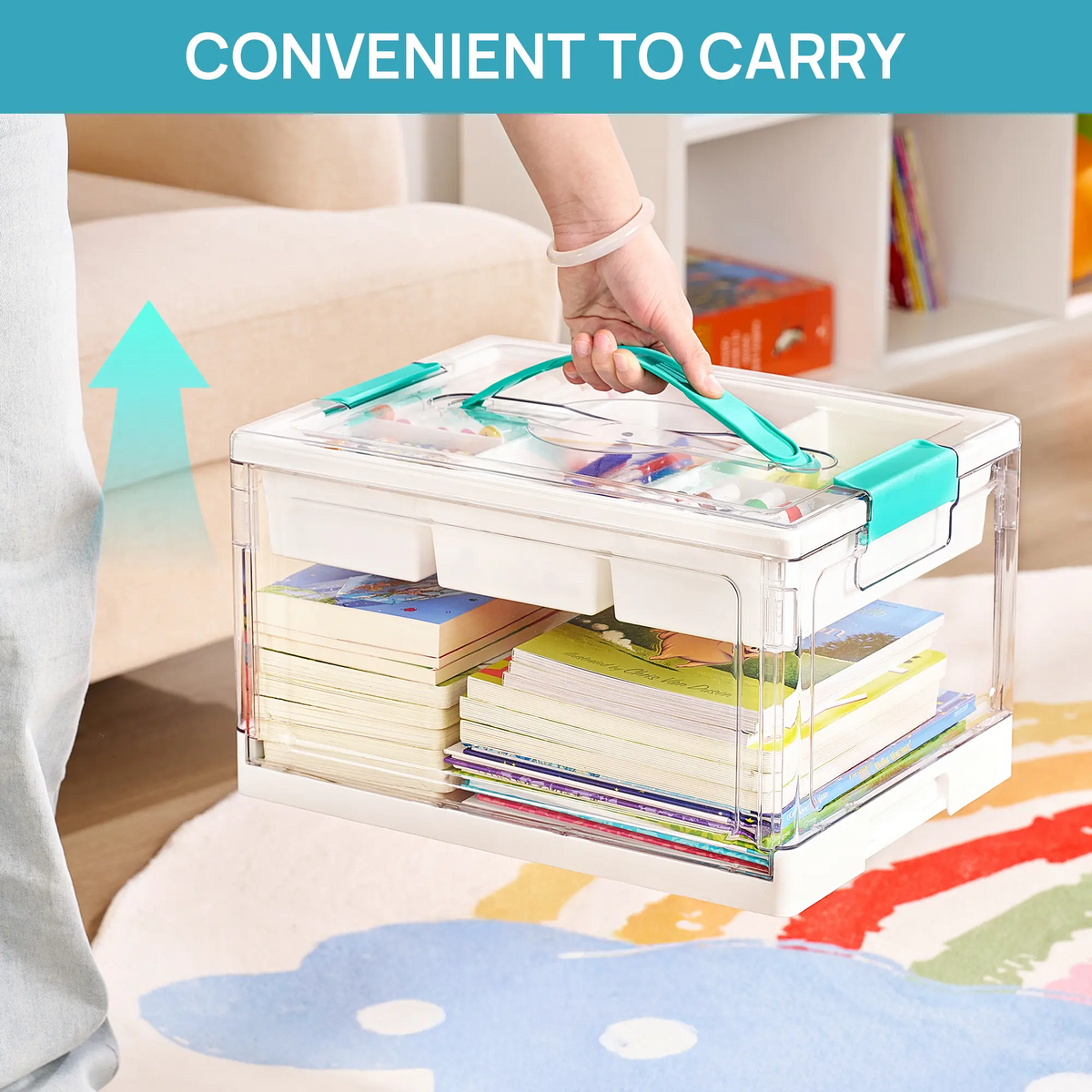 Vtopmart Clear Craft Storage Bin Dividers