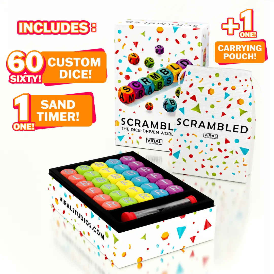 Family Dice Word Game Night