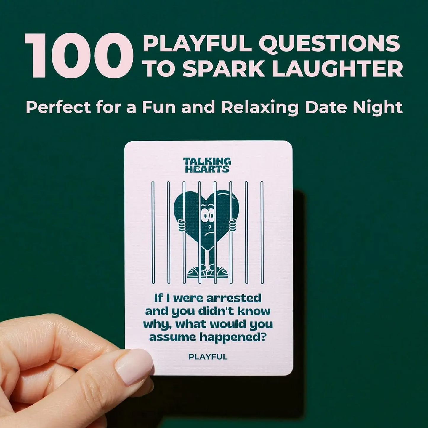 Couple Talking Hearts Game 200 Question Cards