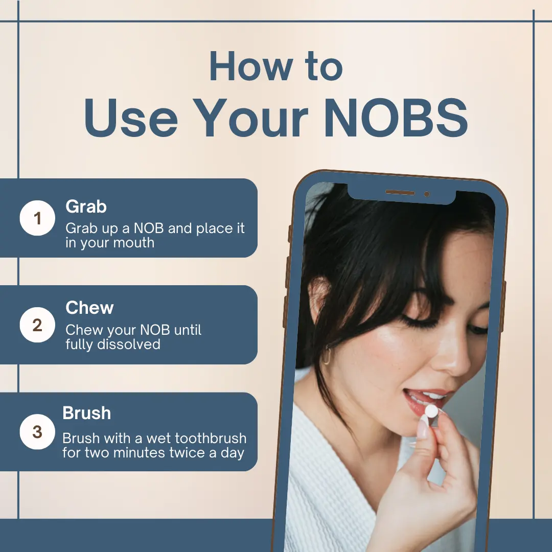 NOBS Fluoride‑Free Toothpaste Tablets