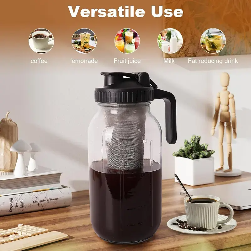64oz Cold Brew Mason Jar Coffee Maker