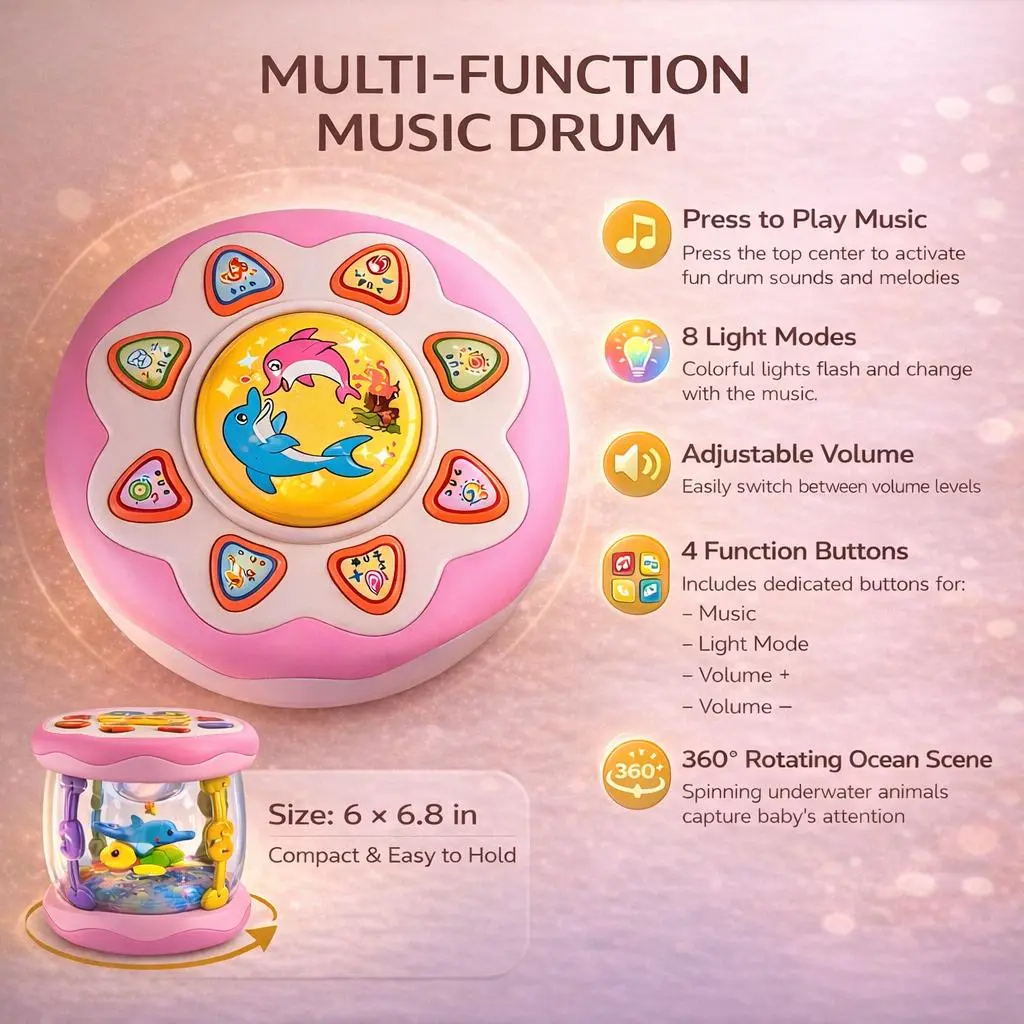 Montessori Duck Light Music Box