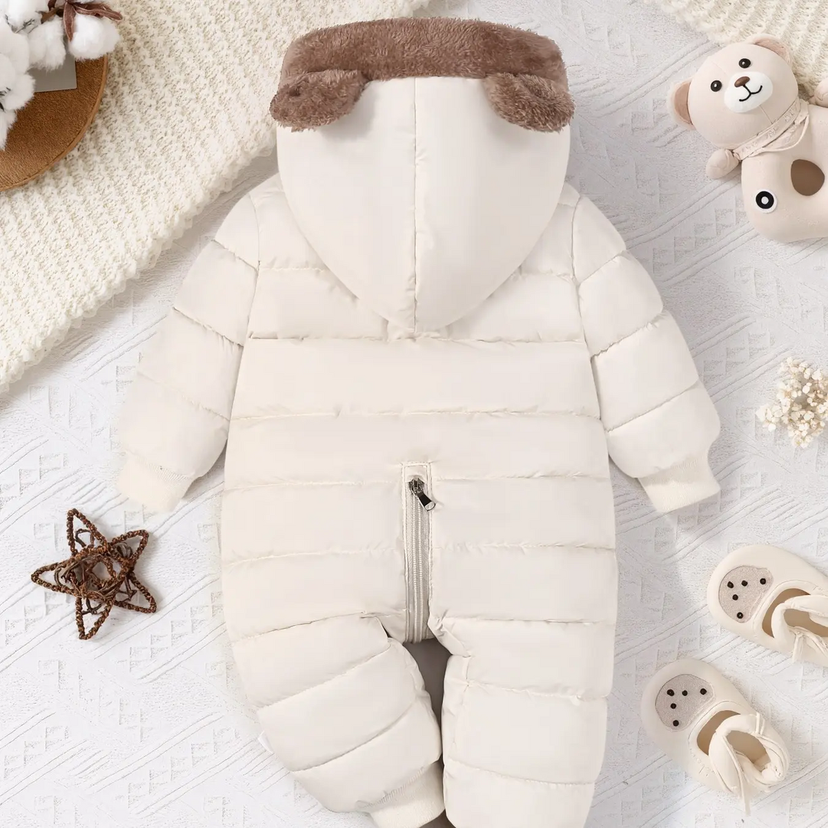 Cute Bear Thickened Baby Winter Snowsuit