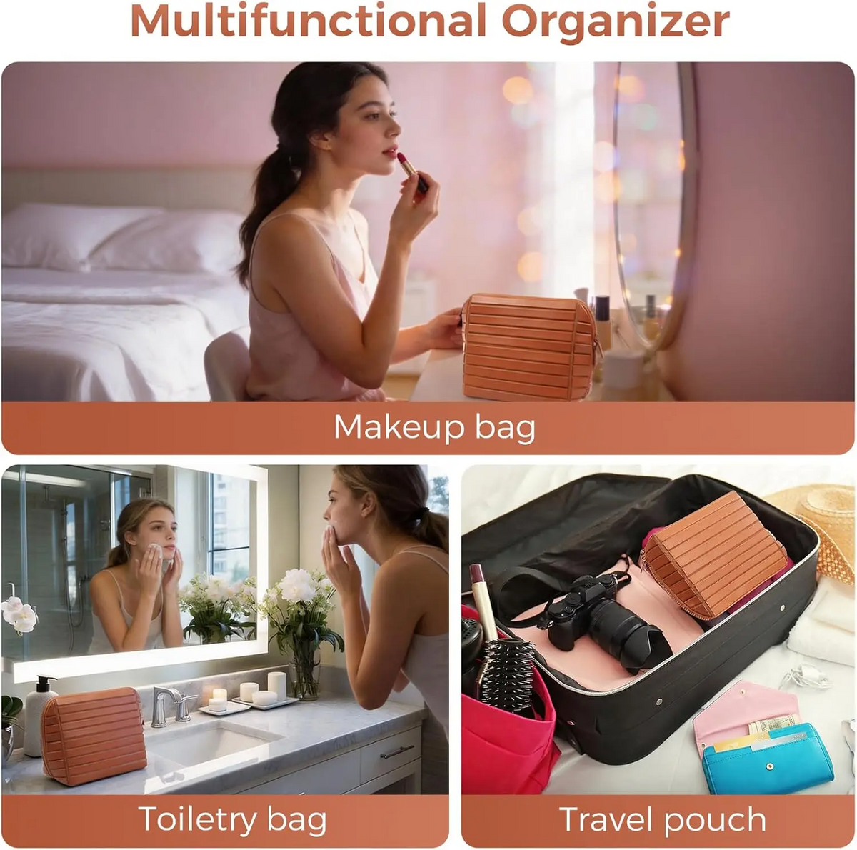 Foldable Waterproof Travel Makeup Bag