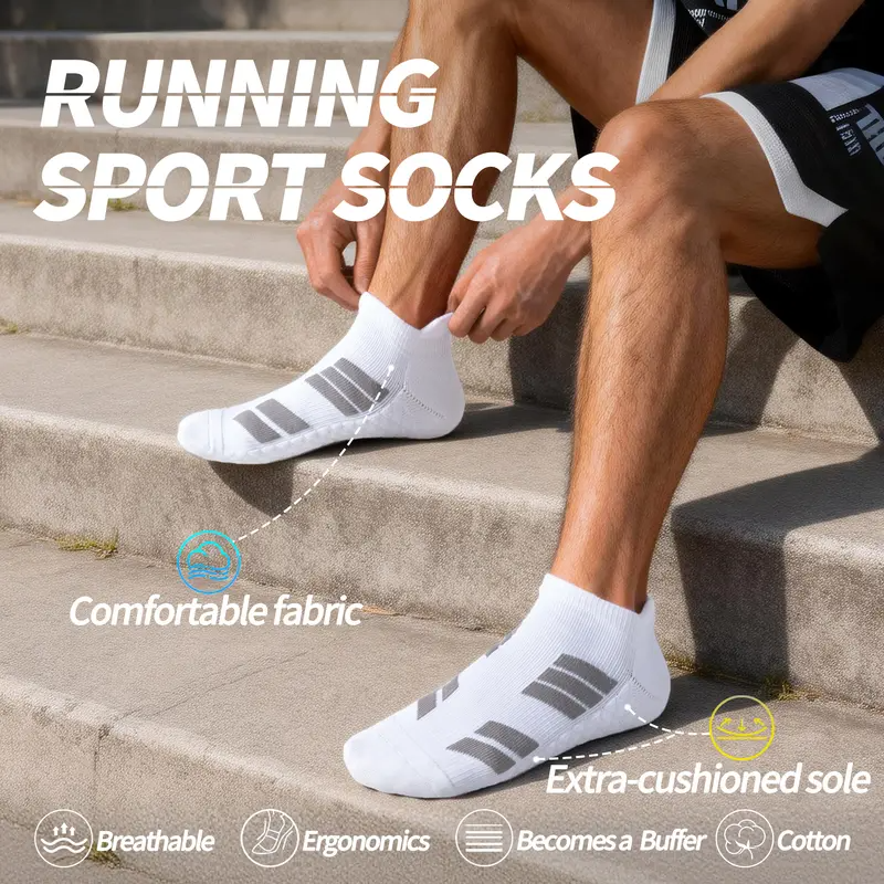 No Show Athletic Socks 6Pk