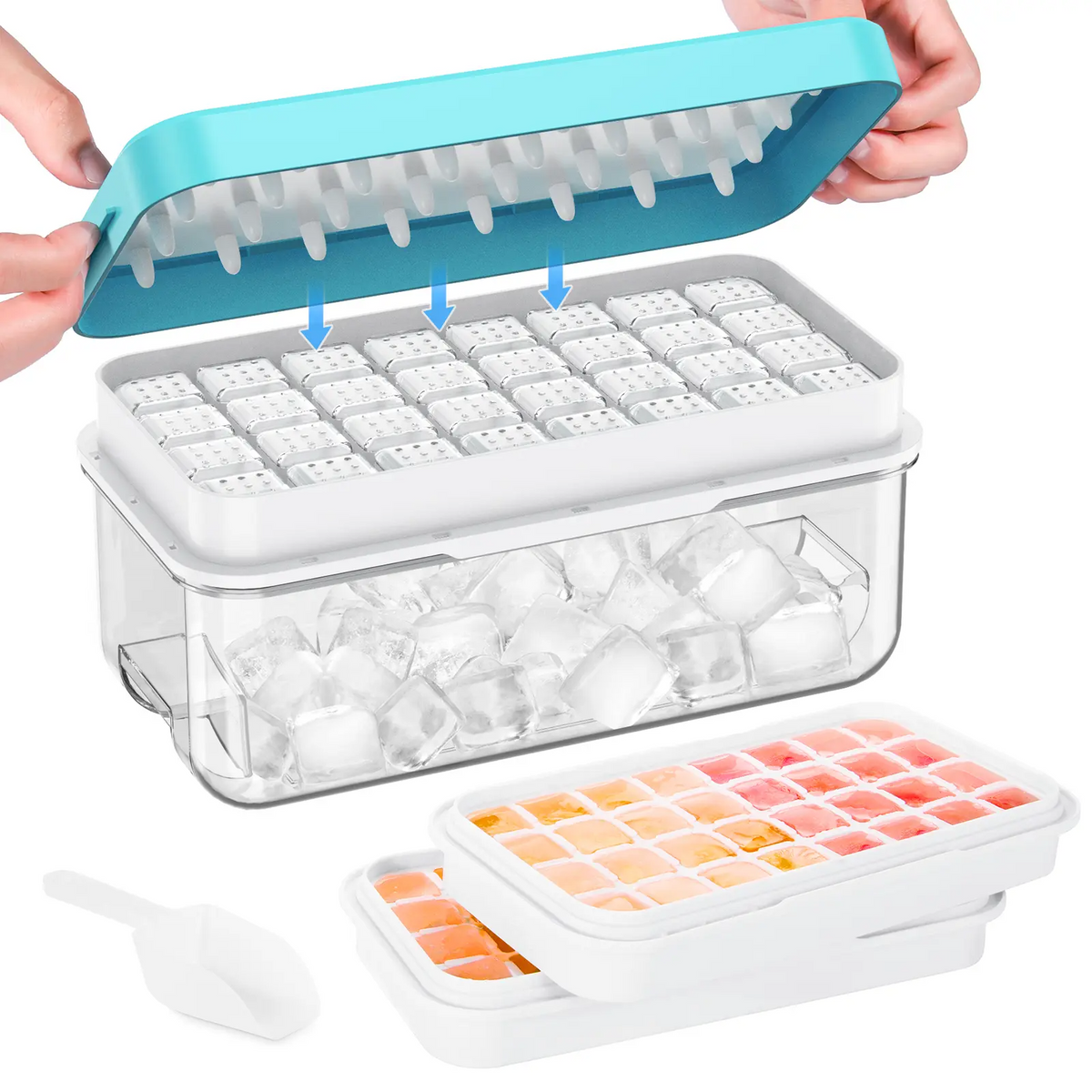 Large Capacity Ice Tray Kit