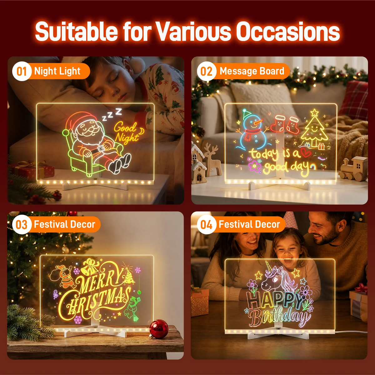 GOMYMO LED Kids Drawing Board