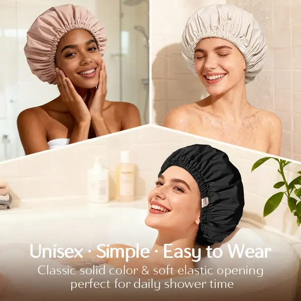Satin Lined Shower Cap