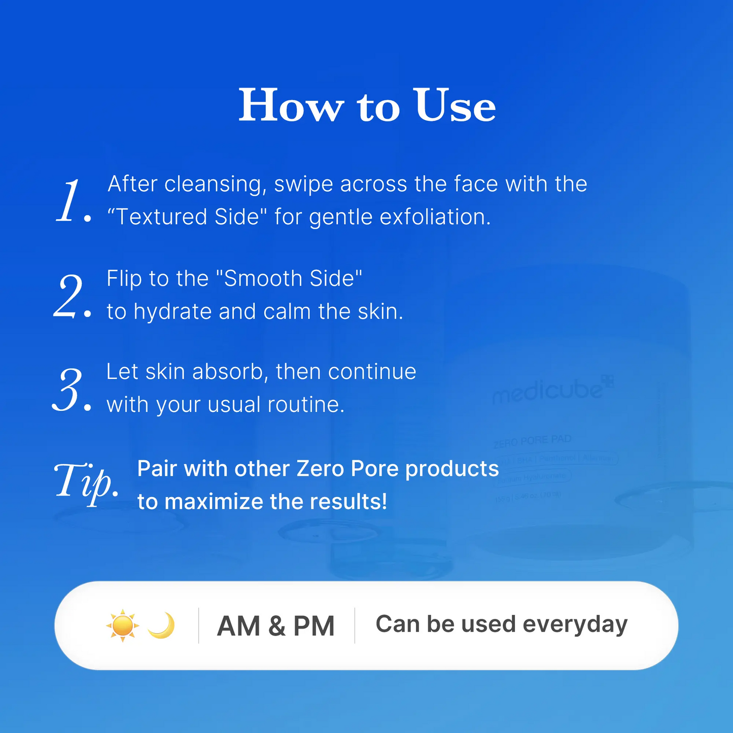 medicube AHA BHA Zero Pore Pads