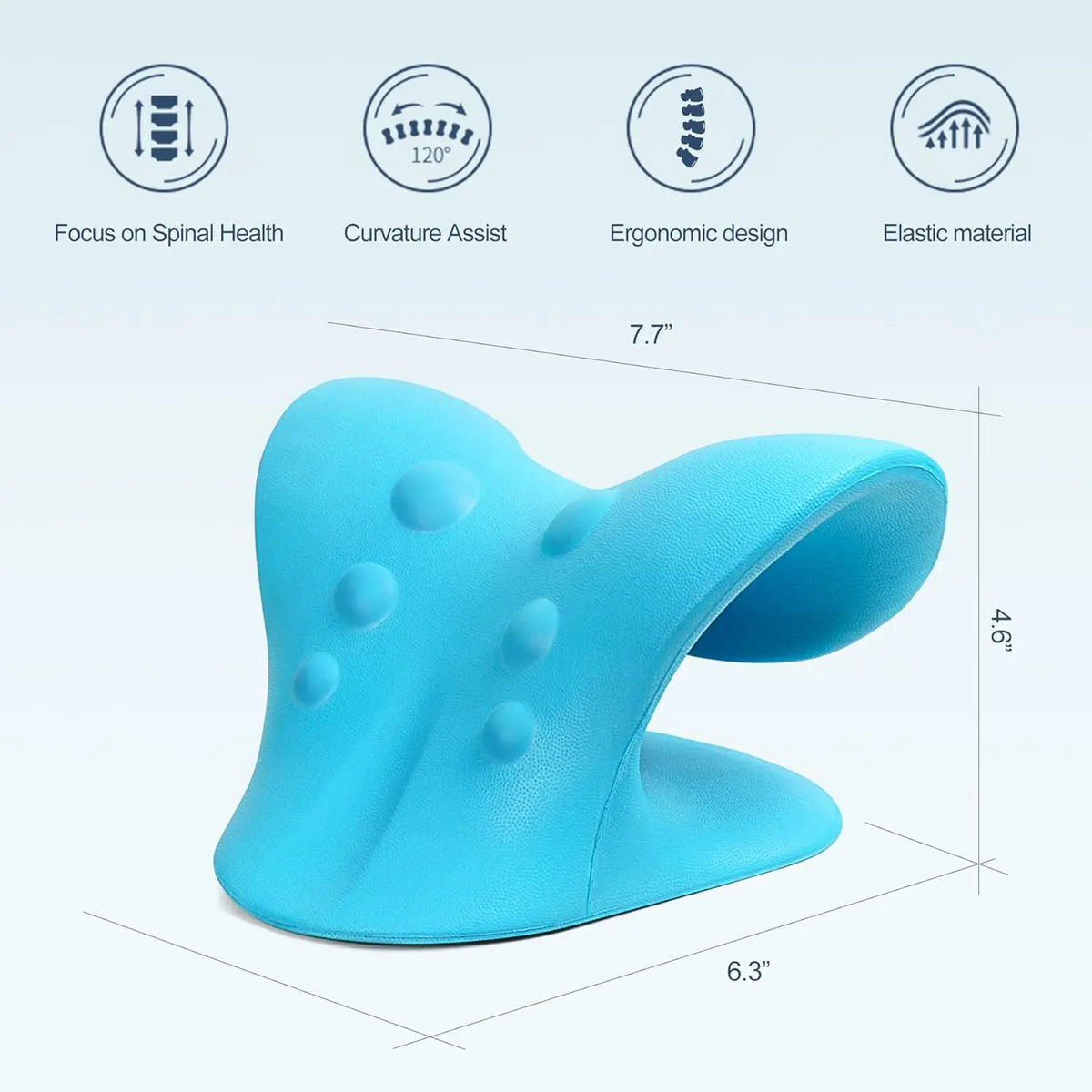 Blue Neck Traction Pillow