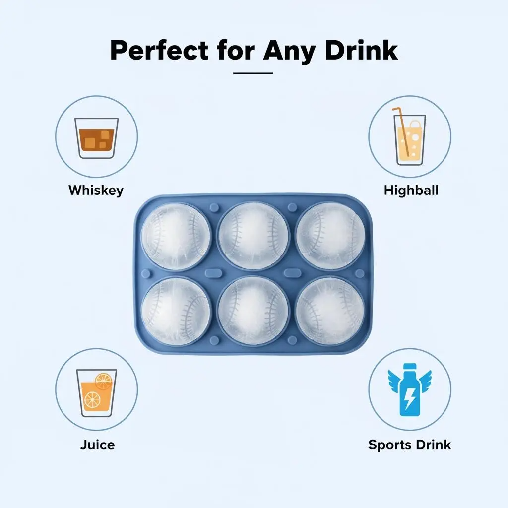 Baseball Silicone Ice Molds