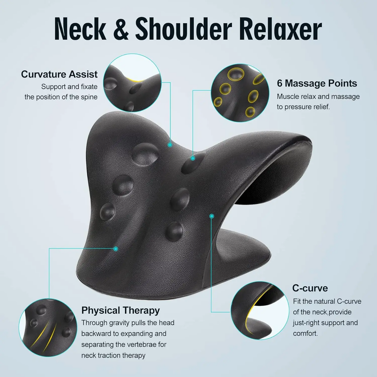 Blue Neck Traction Pillow