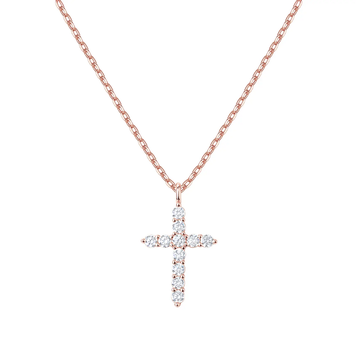 PAVOI Gold Cross Pendant Necklace