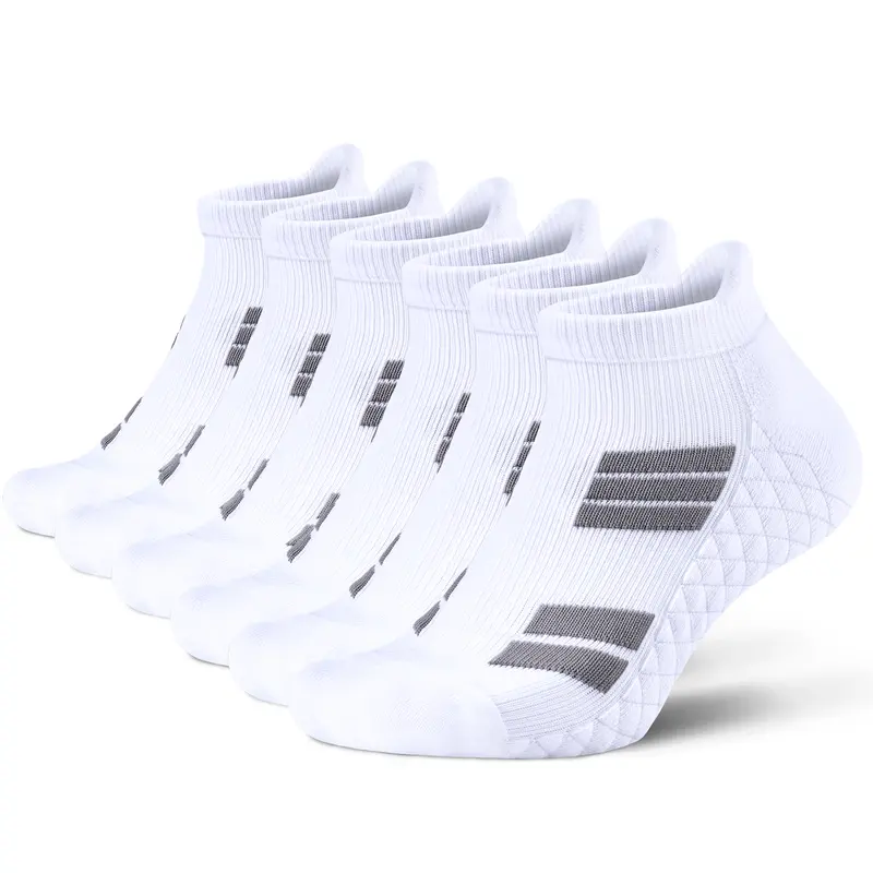 No Show Athletic Socks 6Pk