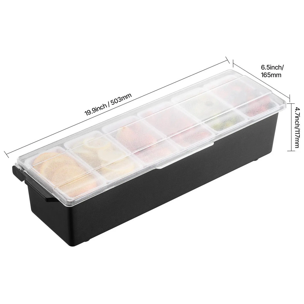 6 Compartment Chilled Food Tray