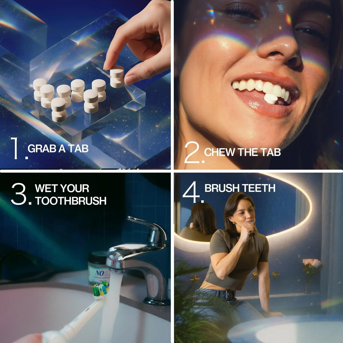 NOBS Fluoride‑Free Toothpaste Tablets