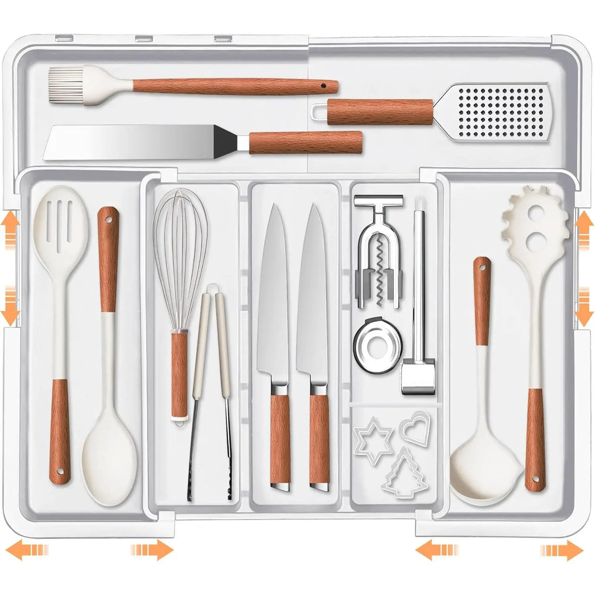 SUHOPE Expandable Kitchen Drawer Organizer Tray