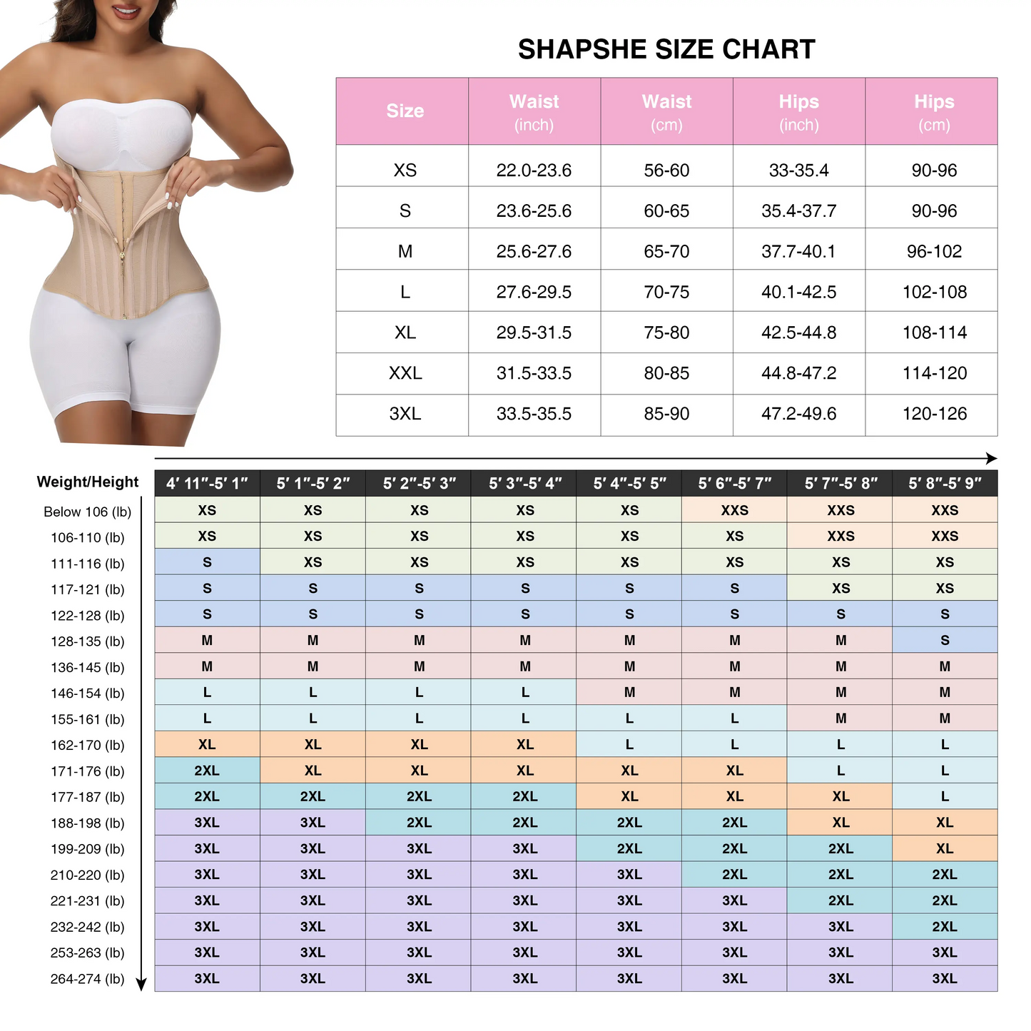 Women Sport Workout Waist Corset Shapewear