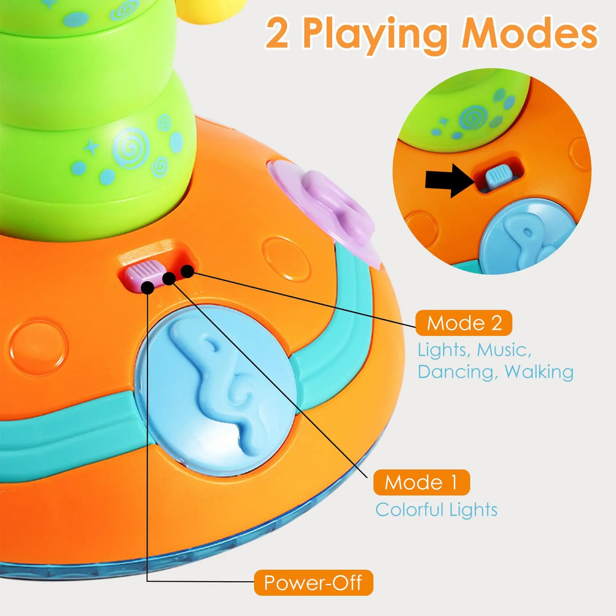 Light-Up Dancing Caterpillar Saxophone Toy for Kids